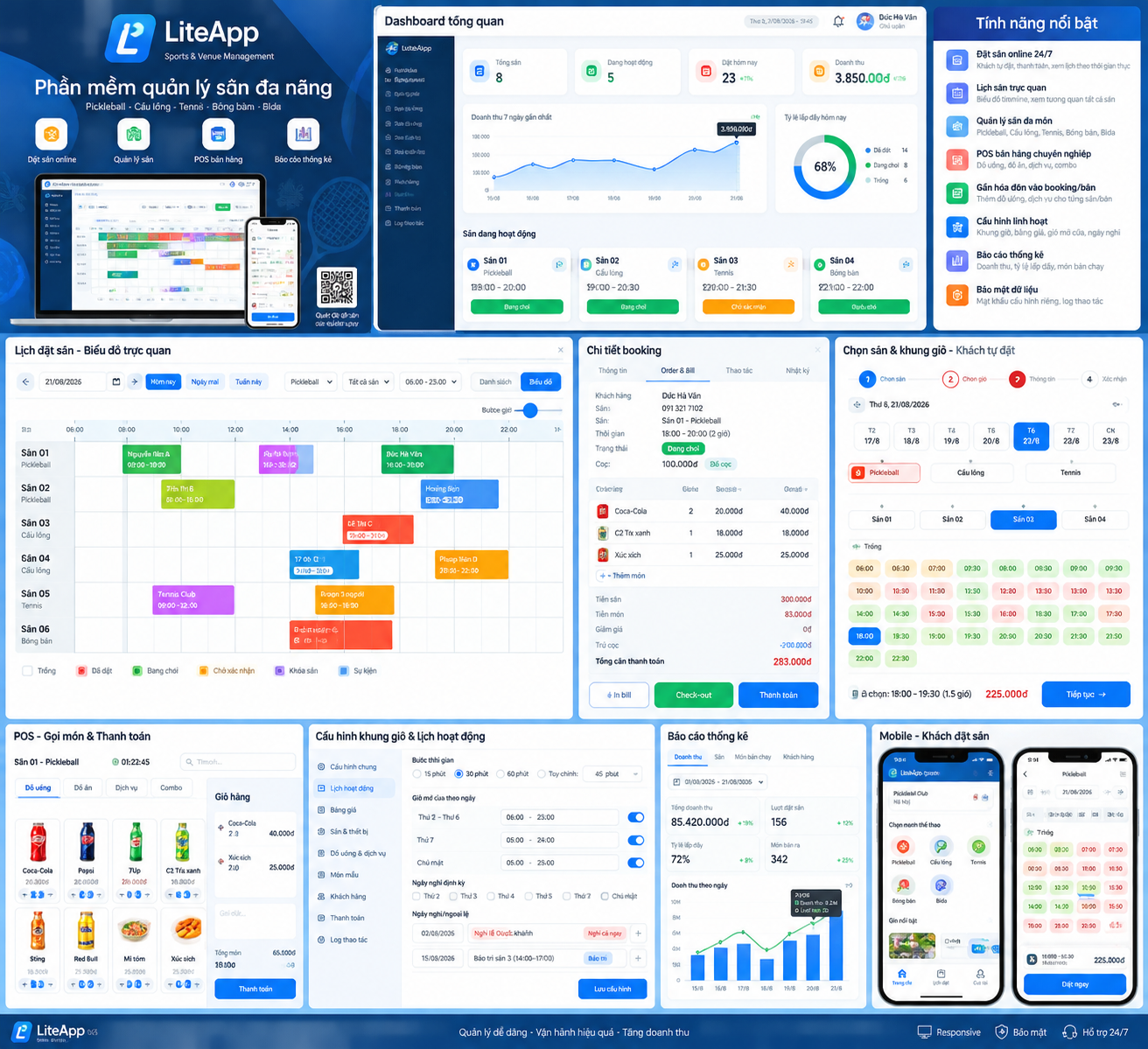 LiteApp quản lý sân thể thao